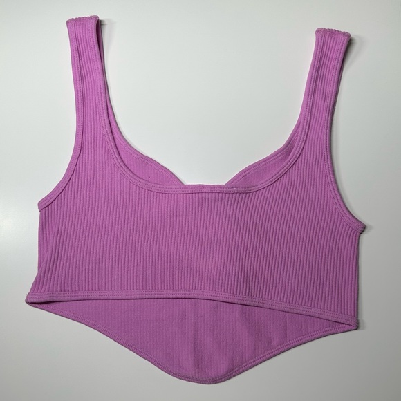 NWT | Zara | Seamless Corset Tank Crop Top | Pink | Various - Picture 4 of 10